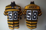 Jerseys Factory Cheap Nike Steelers #58 Jack Lambert Yellow/Blac