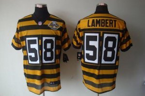 Jerseys Factory Cheap Nike Steelers #58 Jack Lambert Yellow/Blac