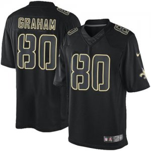 Jerseys Factory Cheap Nike Saints #80 Jimmy Graham Black Men's E