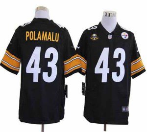 Jerseys Factory Cheap Nike Steelers #43 Troy Polamalu Black Team