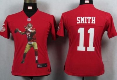 Jerseys Factory Cheap Nike 49ers #11 Alex Smith Red Team Color W