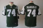 Jerseys Factory Cheap Nike Jets #74 Nick Mangold Green Team Colo