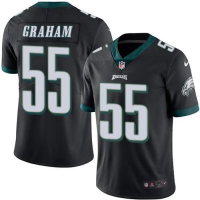 Jerseys Factory Cheap Nike Eagles #55 Brandon Graham Black Men's