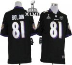 Jerseys Factory Cheap Nike Ravens #81 Anquan Boldin Black Altern