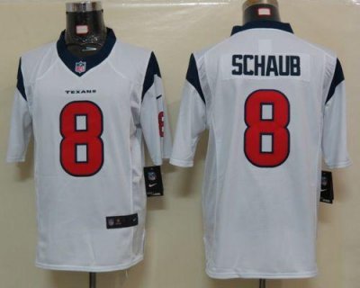 Jerseys Factory Cheap Nike Texans #8 Matt Schaub White Men's Sti