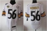 Jerseys Factory Cheap Nike Steelers #56 LaMarr Woodley White Wit