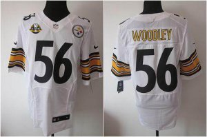 Jerseys Factory Cheap Nike Steelers #56 LaMarr Woodley White Wit