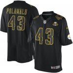 Jerseys Factory Cheap Nike Steelers #43 Troy Polamalu Black With