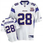 Jerseys Factory Cheap Vikings #28 Adrian Peterson White Team 50T