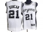 Jerseys Factory Cheap Spurs #21 Tim Duncan Stitched White NBA Je