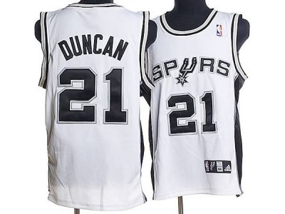Jerseys Factory Cheap Spurs #21 Tim Duncan Stitched White NBA Je