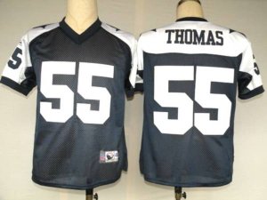 Jerseys Factory Cheap Cowboys #55 Zach Thomas Blue Thanksgiving