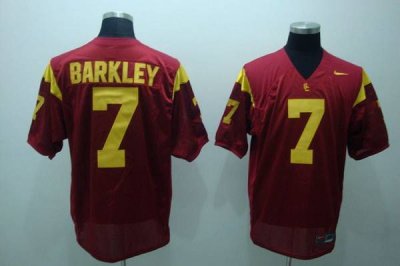 Jerseys Factory Cheap Trojans #7 Matt Barkley Red Embroidered NC