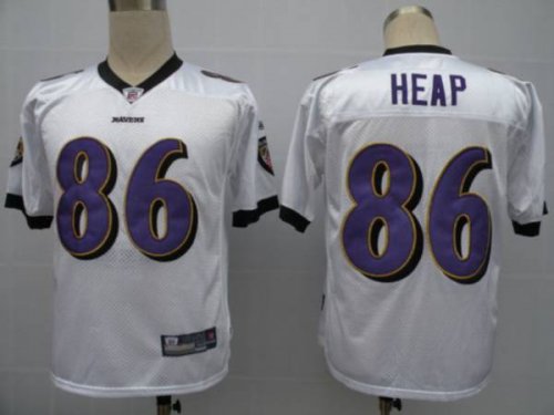 Jerseys Factory Cheap Ravens #86 Todd Heap White Stitched NFL Je