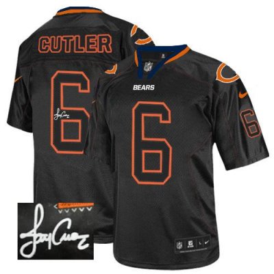 Jerseys Factory Cheap Nike Bears #6 Jay Cutler Lights Out Black