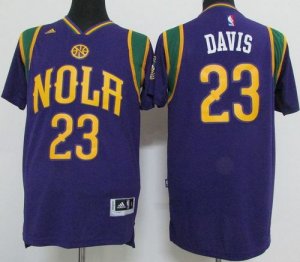 Jerseys Factory Cheap Pelicans #23 Anthony Davis Purple Pride St