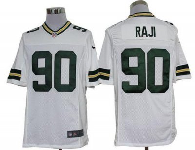 Jerseys Factory Cheap Nike Packers #90 B.J. Raji White Men's Emb