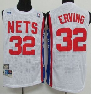 Jerseys Factory Cheap Nets #32 Julius Erving White ABA Retro Swi