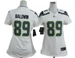 Jerseys Factory Cheap Nike Seahawks #89 Doug Baldwin White Women