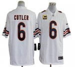 Jerseys Factory Cheap Nike Bears #6 Jay Cutler White With C Patc