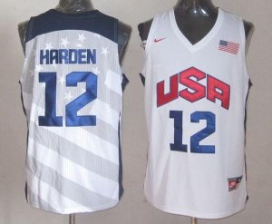 Jerseys Factory Cheap Nike Team USA #12 James Harden White 2012