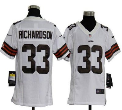 Jerseys Factory Cheap Nike Browns #33 Trent Richardson White You