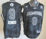 Jerseys Factory Cheap Celtics #9 Rajon Rondo Black 2013 All Star