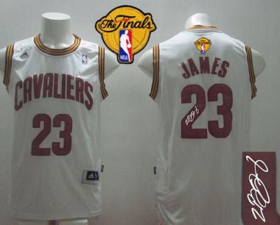 Jerseys Factory Cheap Revolution 30 Autographed Cavaliers #23 Le