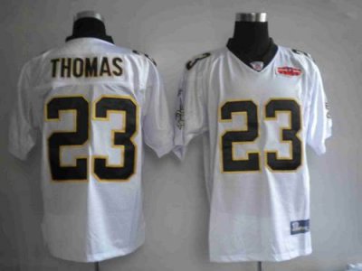 Jerseys Factory Cheap Saints #23 Pierre Thomas White With Super