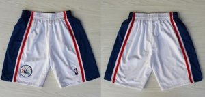 Jerseys Factory Cheap Philadelphia 76ers White 10th NBA Shorts
