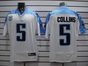 Jerseys Factory Cheap Titans #5 Kerry Collins Stitched White Wi