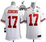 Jerseys Factory Cheap Nike 49ers #17 A.J. Jenkins White Super Bo