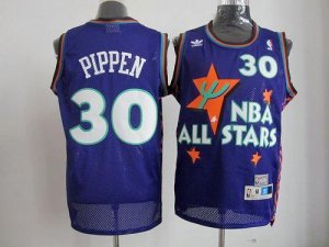 Jerseys Factory Cheap Bulls #30 Scottie Pippen Purple 1995 All S
