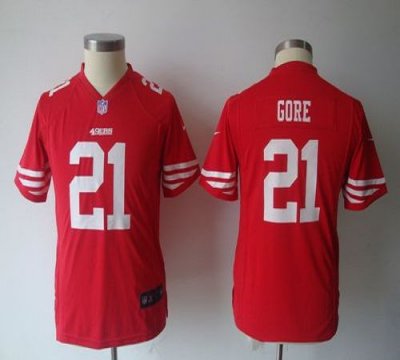 Jerseys Factory Cheap Nike 49ers #21 Frank Gore Red Team Color Y