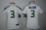 Jerseys Factory Cheap Nike Seahawks #3 Russell Wilson White Wome