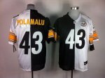 Jerseys Factory Cheap Nike Steelers #43 Troy Polamalu White/Blac