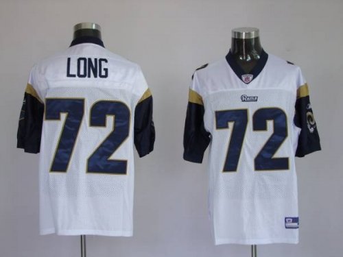 Jerseys Factory Cheap Rams #72 New Player Chris Long Stitched Wh