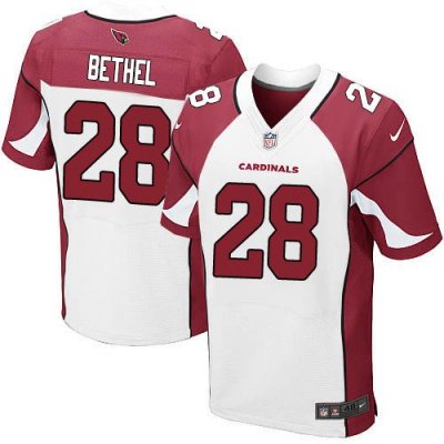 Jerseys Factory Cheap Nike Cardinals #28 Justin Bethel White Men