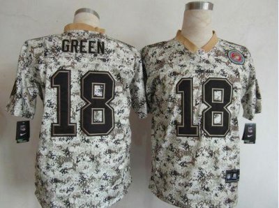 Jerseys Factory Cheap Nike Bengals #18 A.J. Green Camo Men's Sti