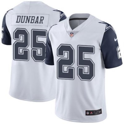 Jerseys Factory Cheap Nike Cowboys #25 Lance Dunbar White Men's