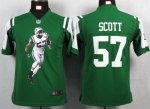 Jerseys Factory Cheap Nike Jets #57 Bart Scott Green Team Color