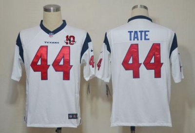 Jerseys Factory Cheap Nike Texans #44 Ben Tate White With 10th P