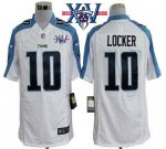 Jerseys Factory Cheap Nike Titans #10 Jake Locker White With 15t