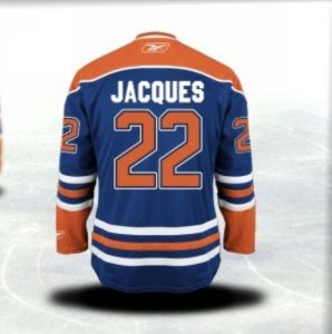 Jerseys Factory Cheap Oilers #22 Jean-Francois Embroidered Light