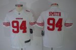 Jerseys Factory Cheap Nike 49ers #94 Justin Smith White Youth Em