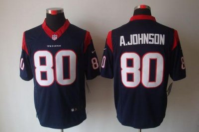 Jerseys Factory Cheap Nike Texans #80 Andre Johnson Navy Blue Te