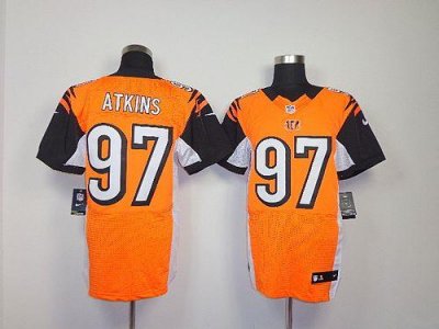 Jerseys Factory Cheap Nike Bengals #97 Geno Atkins Orange Altern