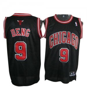 Jerseys Factory Cheap Revolution 30 Bulls #9 Luol Deng Black Emb