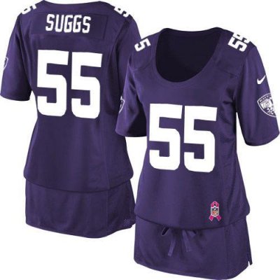 Jerseys Factory Cheap Nike Ravens #55 Terrell Suggs Purple Team