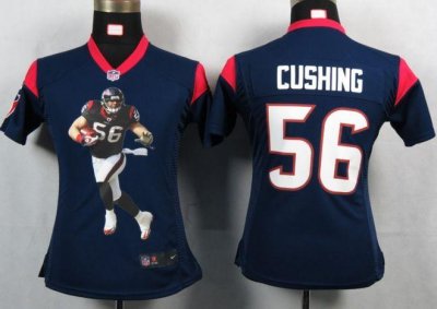 Jerseys Factory Cheap Nike Texans #56 Brian Cushing Navy Blue Te